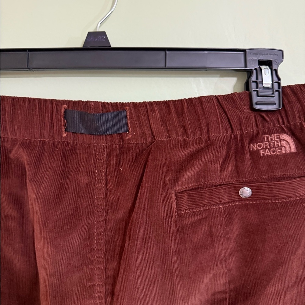 NEW North Face women corduroy, easy pants, dark oak size XL wide leg cropped - Picture 8 of 13